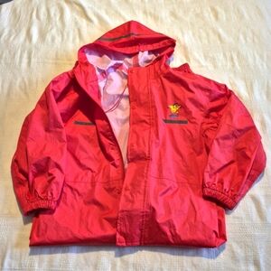 Water Duck boys 6-7 years red splash suit, zipper with snap front closure, VGUC